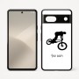 כיסוי בעיצוב אישי עם השם שלך לדגם - Google Pixel 7 5G בעיצוב רוכב אופניים