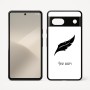 כיסוי בעיצוב אישי עם השם שלך לדגם - Google Pixel 7 5G בעיצוב נוצת נוצה
