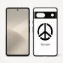 כיסוי בעיצוב אישי עם השם שלך לדגם - Google Pixel 7 5G בעיצוב סמל השלום