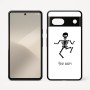 כיסוי בעיצוב אישי עם השם שלך לדגם - Google Pixel 7 5G בעיצוב סקלטון