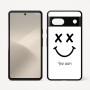 כיסוי בעיצוב אישי עם השם שלך לדגם - Google Pixel 7 5G בעיצוב סמיילי