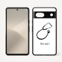 כיסוי בעיצוב אישי עם השם שלך לדגם - Google Pixel 7 5G בעיצוב סטטוסקופ רופא