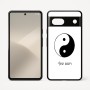 כיסוי בעיצוב אישי עם השם שלך לדגם - Google Pixel 7 5G בעיצוב סמל יינג יאנג