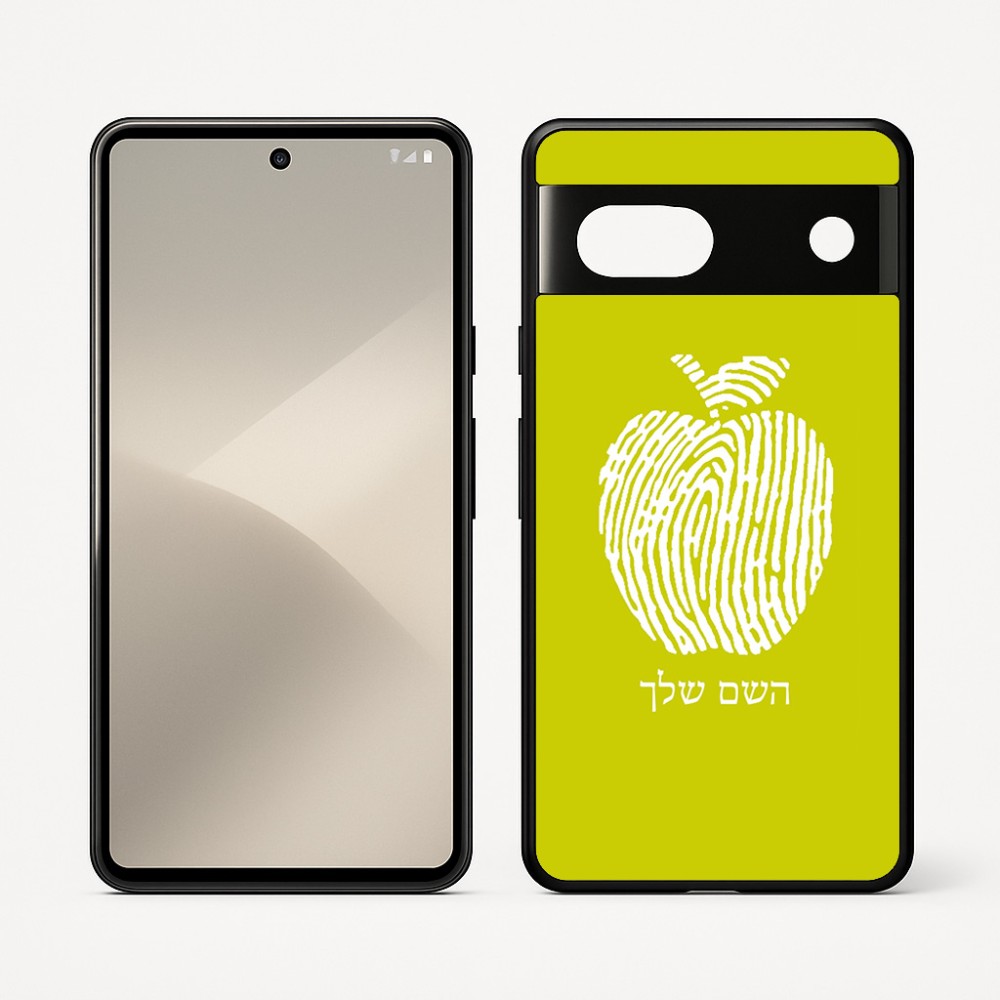 כיסוי בעיצוב אישי עם השם שלך לדגם - Google Pixel 7 5G בעיצוב הדפס תפוח