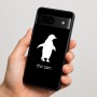 כיסוי בעיצוב אישי עם השם שלך לדגם - Google Pixel 7 5G בעיצוב פינגווין