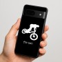 כיסוי בעיצוב אישי עם השם שלך לדגם - Google Pixel 7 5G בעיצוב רוכב אופניים