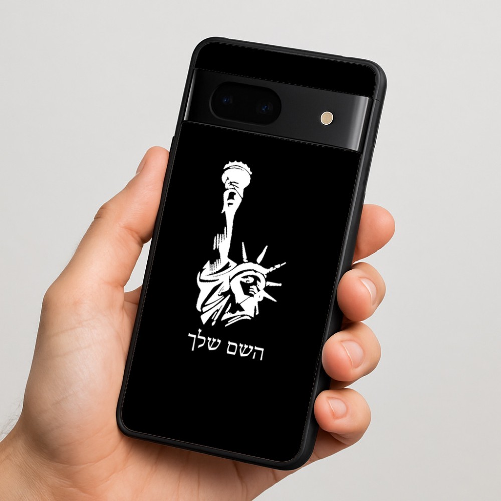 כיסוי בעיצוב אישי עם השם שלך לדגם - Google Pixel 7 5G בעיצוב פסל החירות