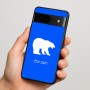 כיסוי בעיצוב אישי עם השם שלך לדגם - Google Pixel 7 5G בעיצוב דוב