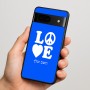 כיסוי בעיצוב אישי עם השם שלך לדגם - Google Pixel 7 5G בעיצוב אהבה