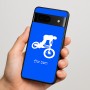 כיסוי בעיצוב אישי עם השם שלך לדגם - Google Pixel 7 5G בעיצוב רוכב אופניים