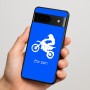 כיסוי בעיצוב אישי עם השם שלך לדגם - Google Pixel 7 5G בעיצוב מוטוקרוס