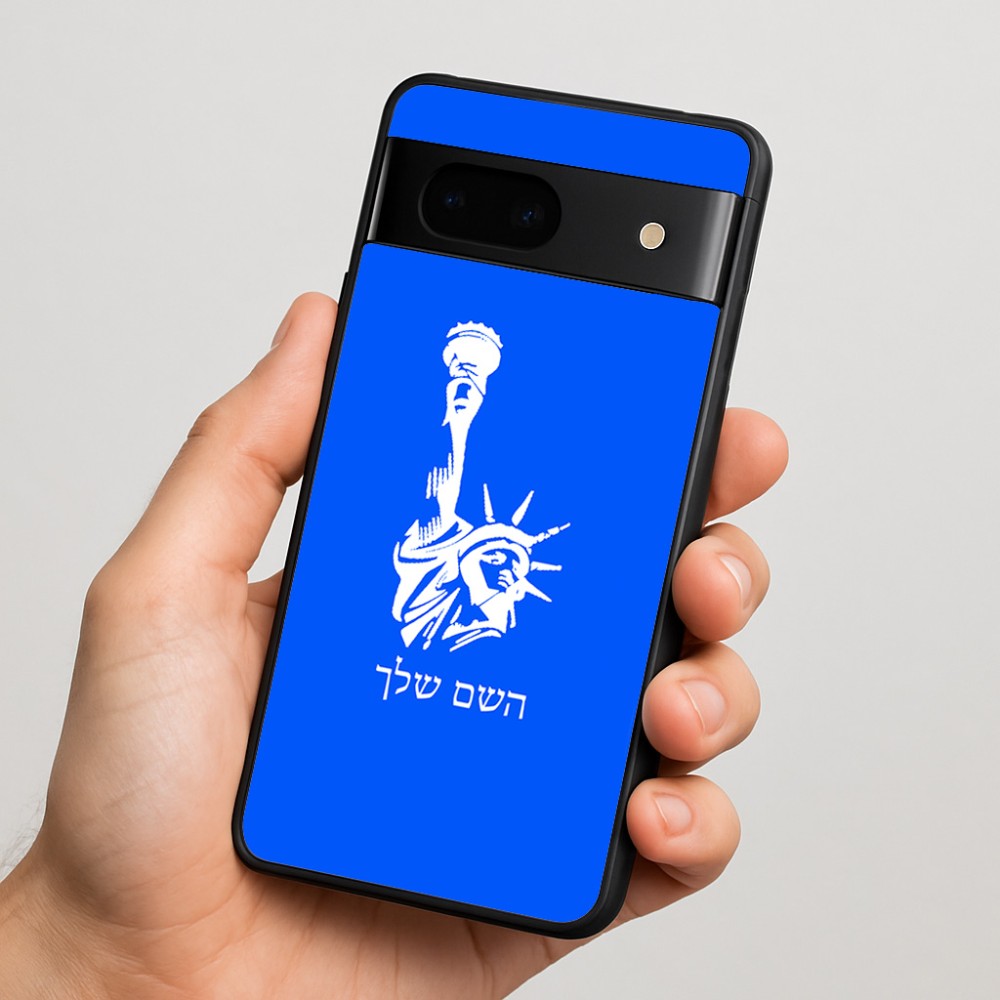 כיסוי בעיצוב אישי עם השם שלך לדגם - Google Pixel 7 5G בעיצוב פסל החירות