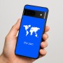 כיסוי בעיצוב אישי עם השם שלך לדגם - Google Pixel 7 5G בעיצוב מפת העולם
