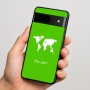 כיסוי בעיצוב אישי עם השם שלך לדגם - Google Pixel 7 5G בעיצוב מפת העולם