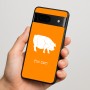 כיסוי בעיצוב אישי עם השם שלך לדגם - Google Pixel 7 5G בעיצוב חזיר
