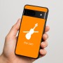 כיסוי בעיצוב אישי עם השם שלך לדגם - Google Pixel 7 5G בעיצוב כינור