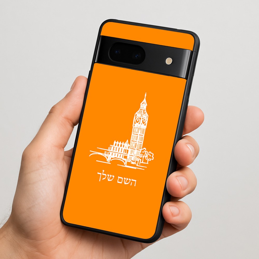 כיסוי בעיצוב אישי עם השם שלך לדגם - Google Pixel 7 5G בעיצוב ביג בן