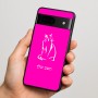 כיסוי בעיצוב אישי עם השם שלך לדגם - Google Pixel 7 5G בעיצוב חתול