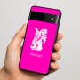 כיסוי בעיצוב אישי עם השם שלך לדגם - Google Pixel 7 5G בעיצוב ארנב מחזיק גזר