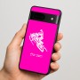 כיסוי בעיצוב אישי עם השם שלך לדגם - Google Pixel 7 5G בעיצוב אופנוע שלג