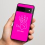 כיסוי בעיצוב אישי עם השם שלך לדגם - Google Pixel 7 5G בעיצוב יד