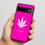 כיסוי בעיצוב אישי עם השם שלך לדגם - Google Pixel 7 5G בעיצוב עלה מריחואנה - גראס