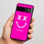 כיסוי בעיצוב אישי עם השם שלך לדגם - Google Pixel 7 5G בעיצוב סמיילי