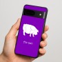 כיסוי בעיצוב אישי עם השם שלך לדגם - Google Pixel 7 5G בעיצוב חזיר