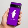 כיסוי בעיצוב אישי עם השם שלך לדגם - Google Pixel 7 5G בעיצוב פינגווין