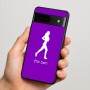 כיסוי בעיצוב אישי עם השם שלך לדגם - Google Pixel 7 5G בעיצוב רץ רץ אישה