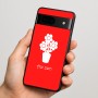 כיסוי בעיצוב אישי עם השם שלך לדגם - Google Pixel 7 5G בעיצוב פרח