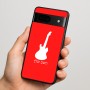 כיסוי בעיצוב אישי עם השם שלך לדגם - Google Pixel 7 5G בעיצוב גיטרה