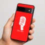 כיסוי בעיצוב אישי עם השם שלך לדגם - Google Pixel 7 5G בעיצוב מיקרופון