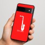 כיסוי בעיצוב אישי עם השם שלך לדגם - Google Pixel 7 5G בעיצוב סקסופון