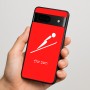 כיסוי בעיצוב אישי עם השם שלך לדגם - Google Pixel 7 5G בעיצוב קפיצת סקי אולימפית