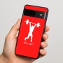 כיסוי בעיצוב אישי עם השם שלך לדגם - Google Pixel 7 5G בעיצוב הרמת משקולות