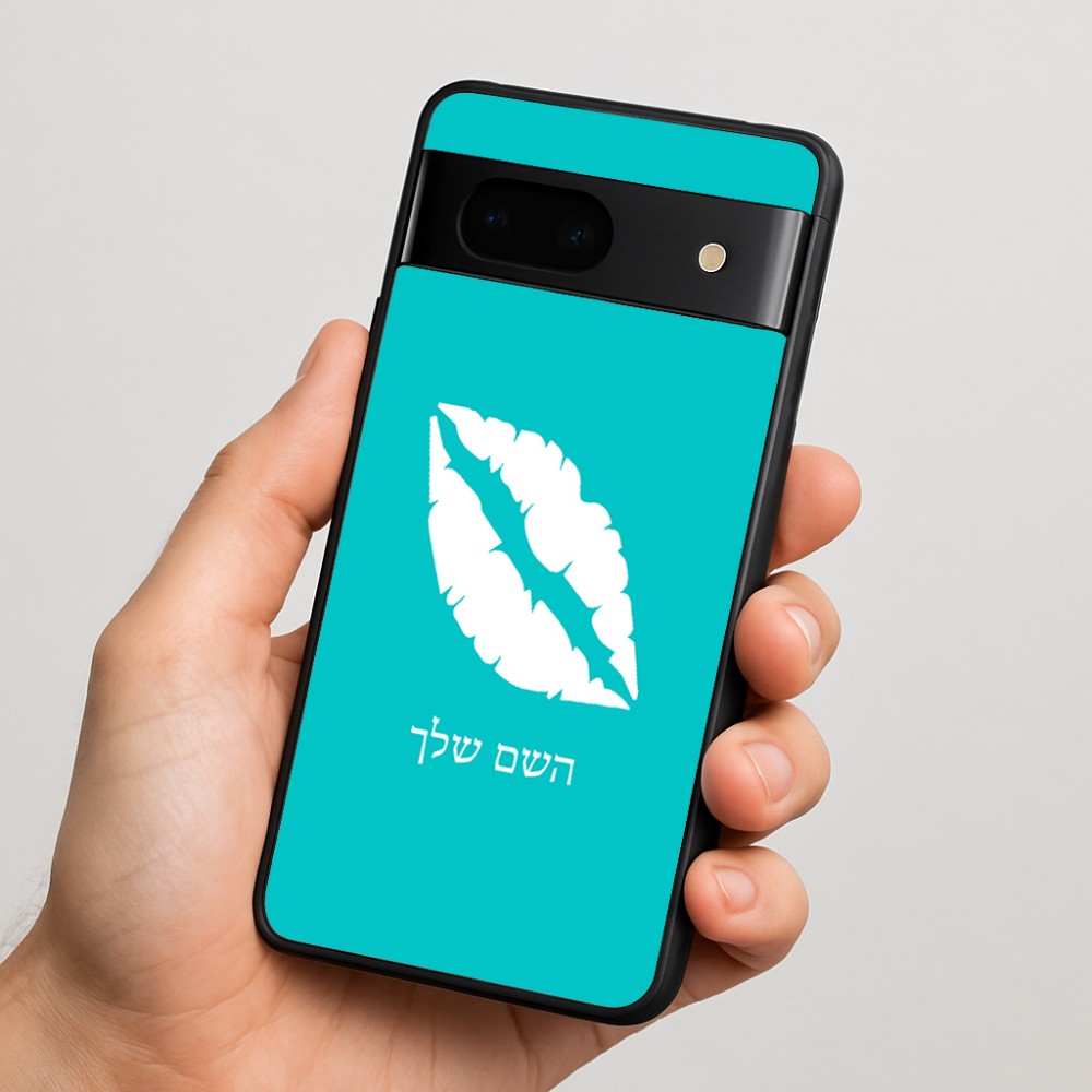כיסוי בעיצוב אישי עם השם שלך לדגם - Google Pixel 7 5G בעיצוב שפתיים - נשיקה