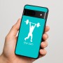 כיסוי בעיצוב אישי עם השם שלך לדגם - Google Pixel 7 5G בעיצוב הרמת משקולות