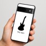 כיסוי בעיצוב אישי עם השם שלך לדגם - Google Pixel 7 5G בעיצוב גיטרה