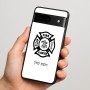 כיסוי בעיצוב אישי עם השם שלך לדגם - Google Pixel 7 5G בעיצוב כבאי - תגית