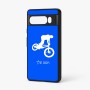 כיסוי בעיצוב אישי עם השם שלך לדגם - Google Pixel 7 Pro 5G בעיצוב רוכב אופניים