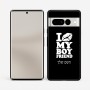 כיסוי בעיצוב אישי עם השם שלך לדגם - Google Pixel 7 Pro 5G בעיצוב נשקי את חבר שלי