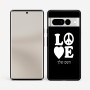 כיסוי בעיצוב אישי עם השם שלך לדגם - Google Pixel 7 Pro 5G בעיצוב אהבה