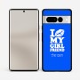 כיסוי בעיצוב אישי עם השם שלך לדגם - Google Pixel 7 Pro 5G בעיצוב לנשק את החברה שלי