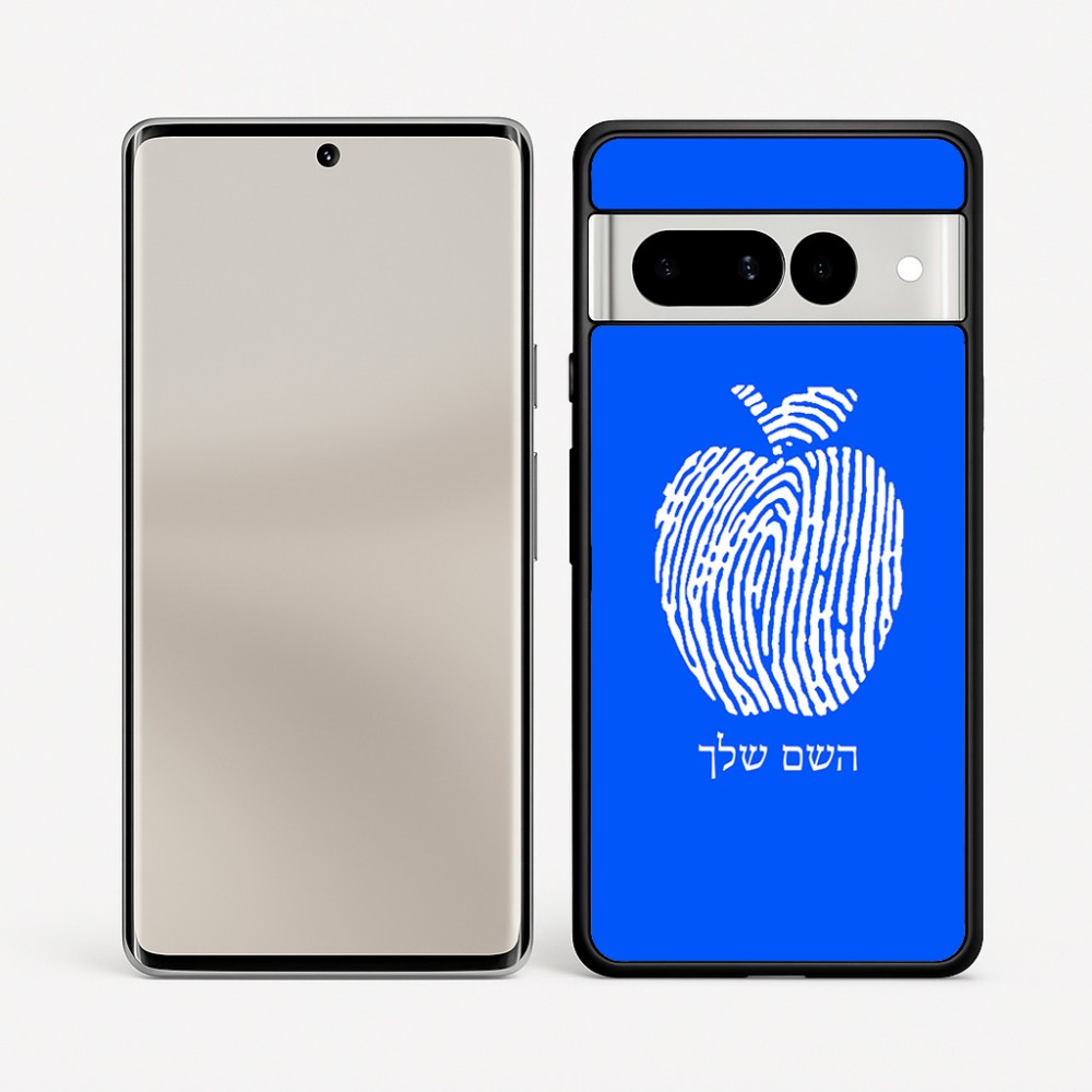 כיסוי בעיצוב אישי עם השם שלך לדגם - Google Pixel 7 Pro 5G בעיצוב הדפס תפוח