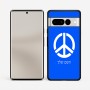 כיסוי בעיצוב אישי עם השם שלך לדגם - Google Pixel 7 Pro 5G בעיצוב סמל השלום