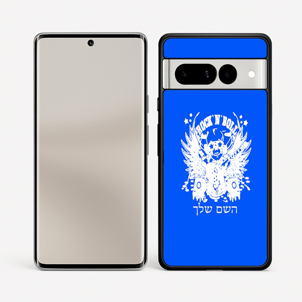 כיסוי בעיצוב אישי עם השם שלך לדגם - Google Pixel 7 Pro 5G בעיצוב רוקנרול