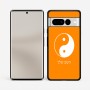כיסוי בעיצוב אישי עם השם שלך לדגם - Google Pixel 7 Pro 5G בעיצוב סמל יינג יאנג