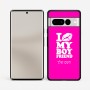 כיסוי בעיצוב אישי עם השם שלך לדגם - Google Pixel 7 Pro 5G בעיצוב נשקי את חבר שלי