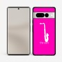 כיסוי בעיצוב אישי עם השם שלך לדגם - Google Pixel 7 Pro 5G בעיצוב סקסופון